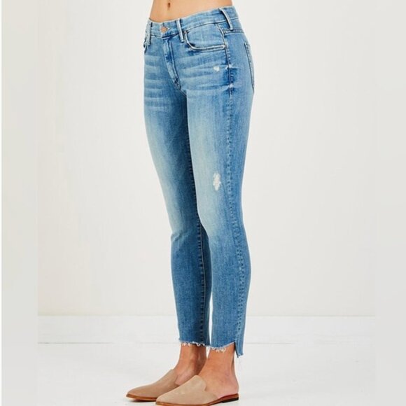 MOTHER Denim l The Looker Ankle Step Fray in "Where There's Smoke" Size 26 - Picture 1 of 16
